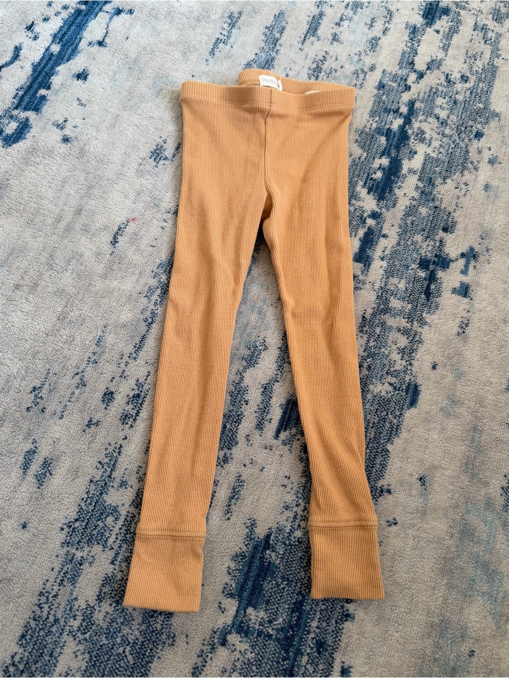 Phil & Phae Ribbed Leggings Mellow Apricot 2 Years